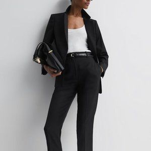 HAISLEY WOOL BLEND TAPERED SUIT TROUSERS